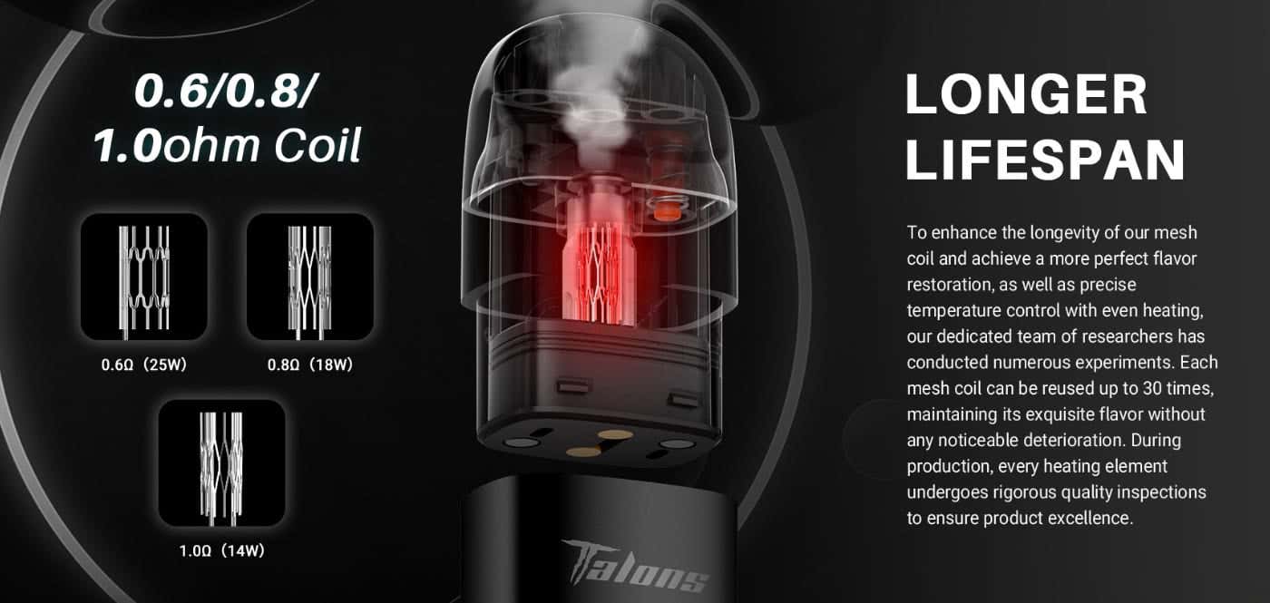 Horizontech Talons Replacement Pods - Longer lifespan