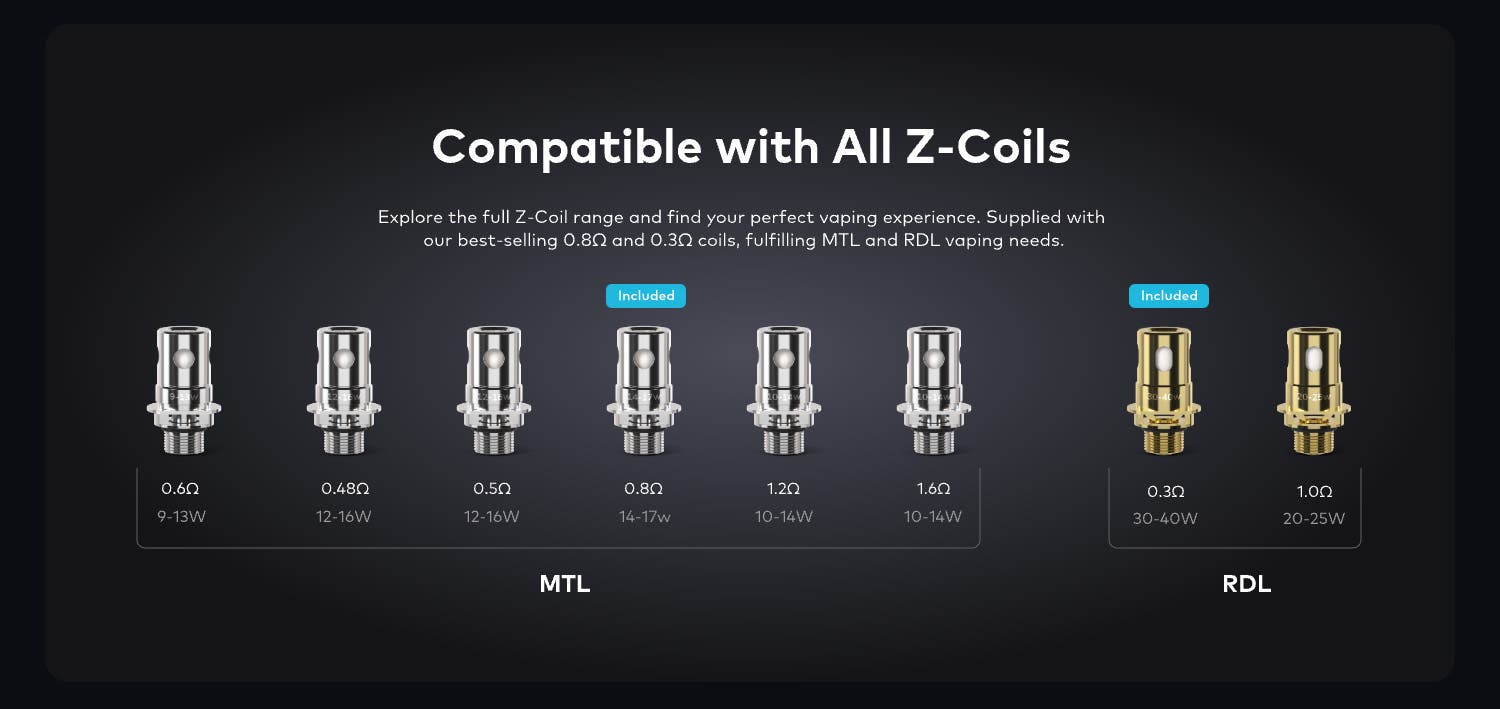 Innokin Zenith Minimal Tank - Compatible with Innokin Zenith Z-Coils