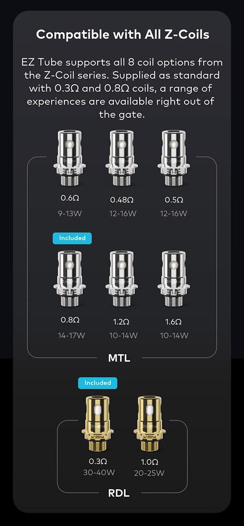 Innokin Zenith Minimal Tank - Compatible with Innokin Zenith Z-Coils