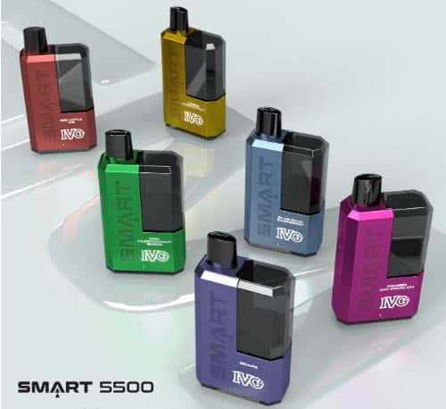 IVG Smart 5500 Refillable Rechargeable Disposable Kit - Flavour List