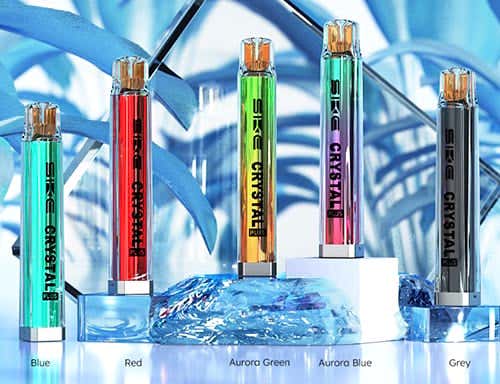 SKE Crystal PLUS Prefilled Pod Vape Kit - 5 stunning colours