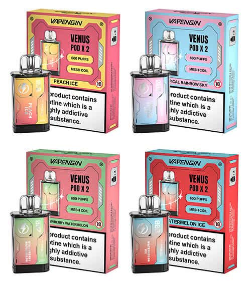 Vapengin Venus Prefilled E-Liquid Pods - 19 premium flavours to choose from