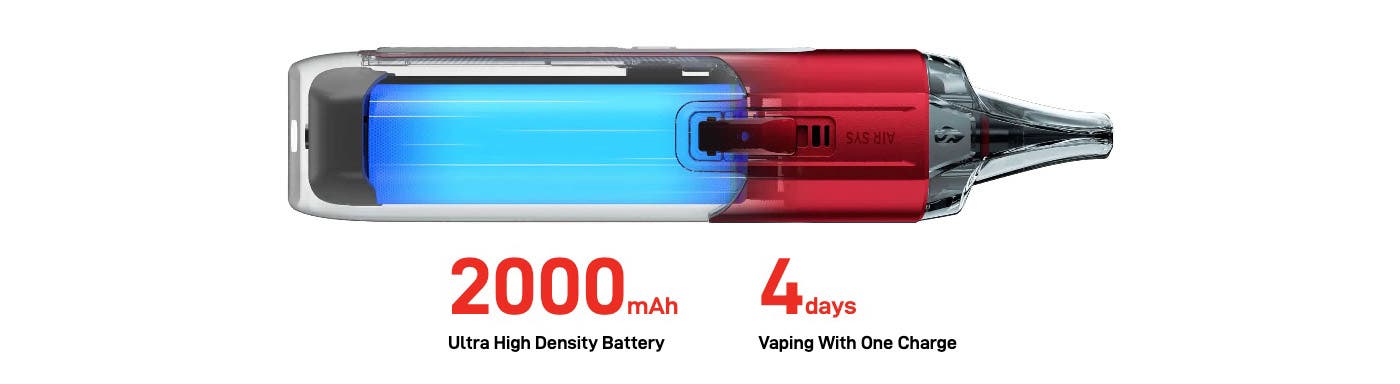 Vaporesso Luxe X2 Pod Vaping Kit - Ultra-high density battery