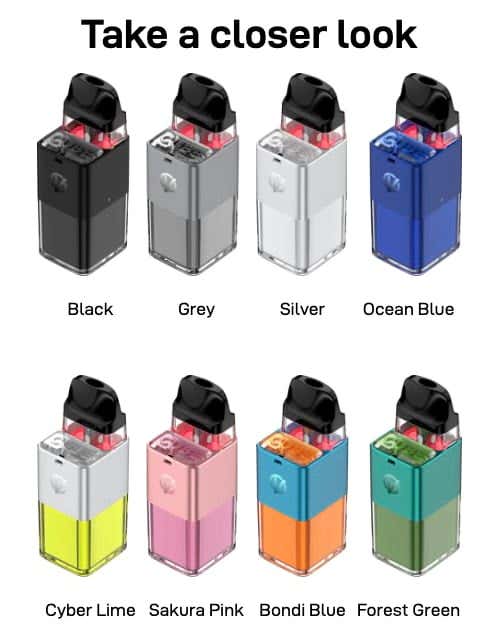 Vaporesso XROS Cube Pod Kit - Take a closer look at all 8 colours