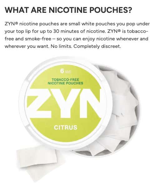 ZYN Nicotine Pouches - What are nicotine pouches made of?