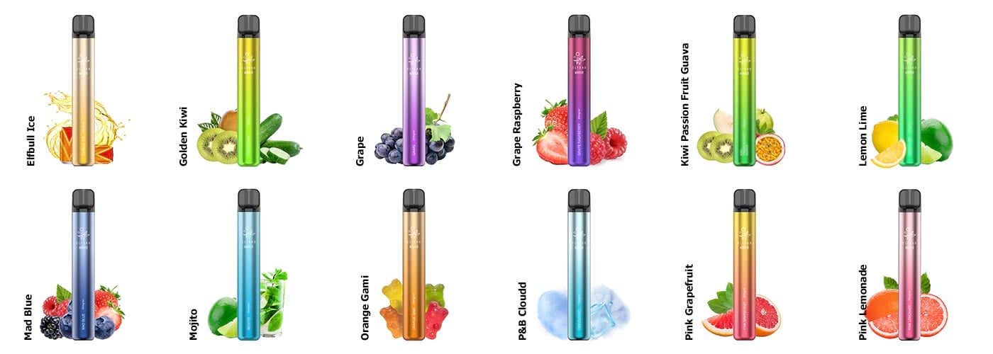 Elf Bar 600 V2 Disposable Vape Kit in 10 Packs - Up to 30 amazing flavours!