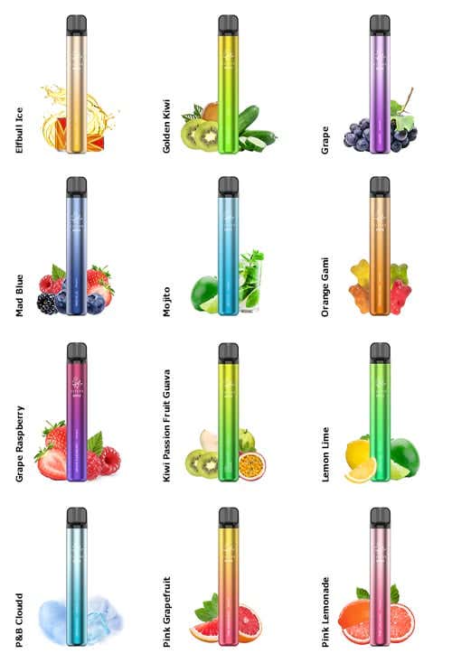 Elf Bar 600 V2 Disposable Vape Kit in 10 Packs - Up to 30 amazing flavours!