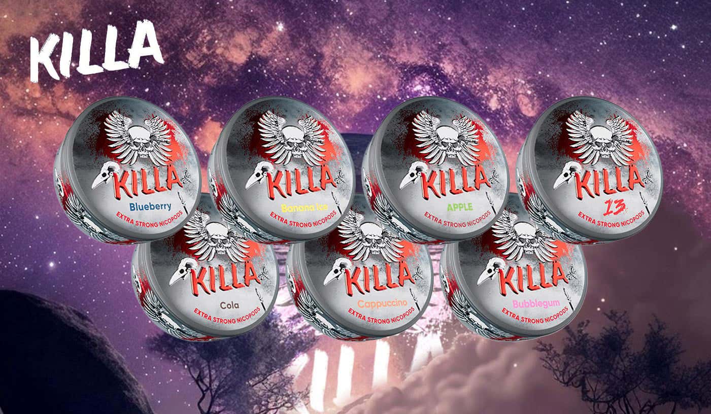 KILLA Nicotine Pouches - Unique and Offbeat Nicopod Flavours