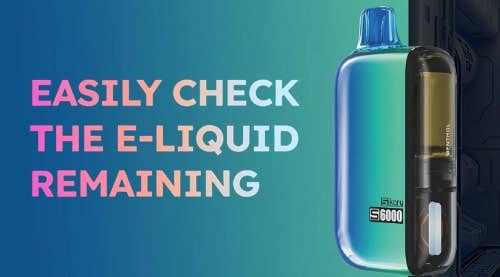 SKE Sikary S6000 Disposable Vape Kit - Easily Check the E-Liquid Remaining