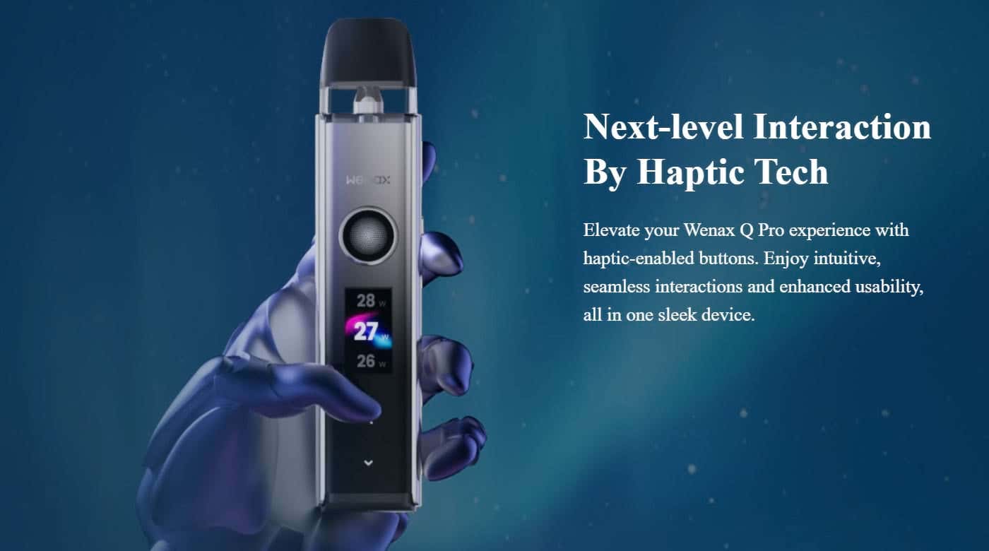 Geekvape Wenax Q Pro Pod Vape Kit - Next Level Haptic Feedback
