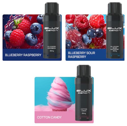 Elux Zero N Prefilled E-Liquid Pods - 20 Elux flavours to choose from