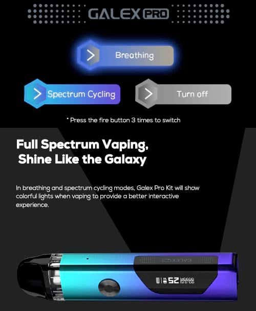 Full spectrum vaping - shine like the galaxy