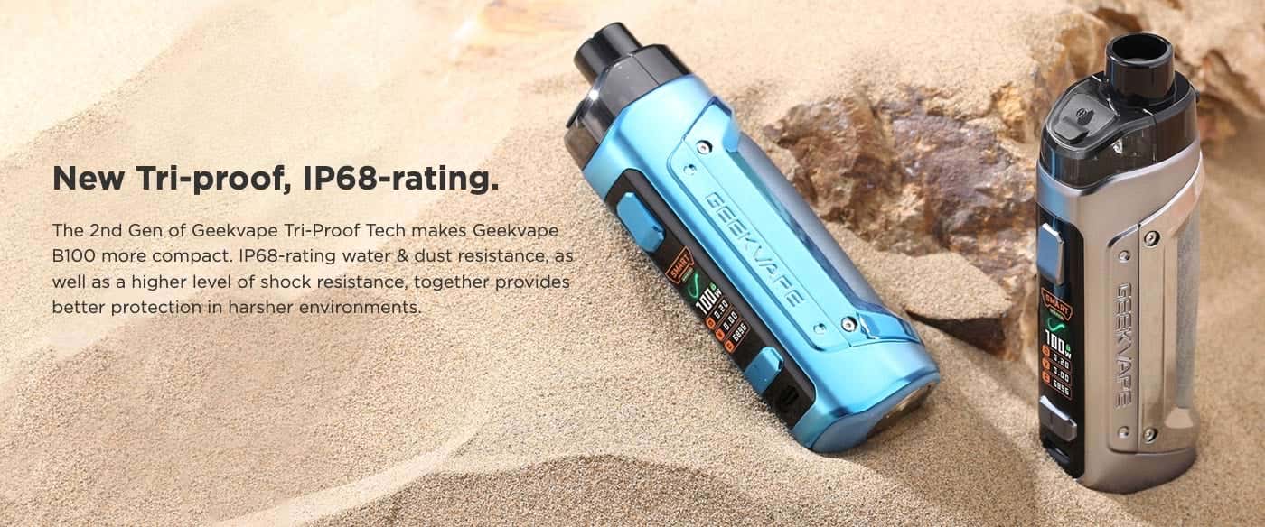 Geekvape Aegis Boost PRO 2 B100 Pod Vape Kit - Tri-proof, IP68-rating