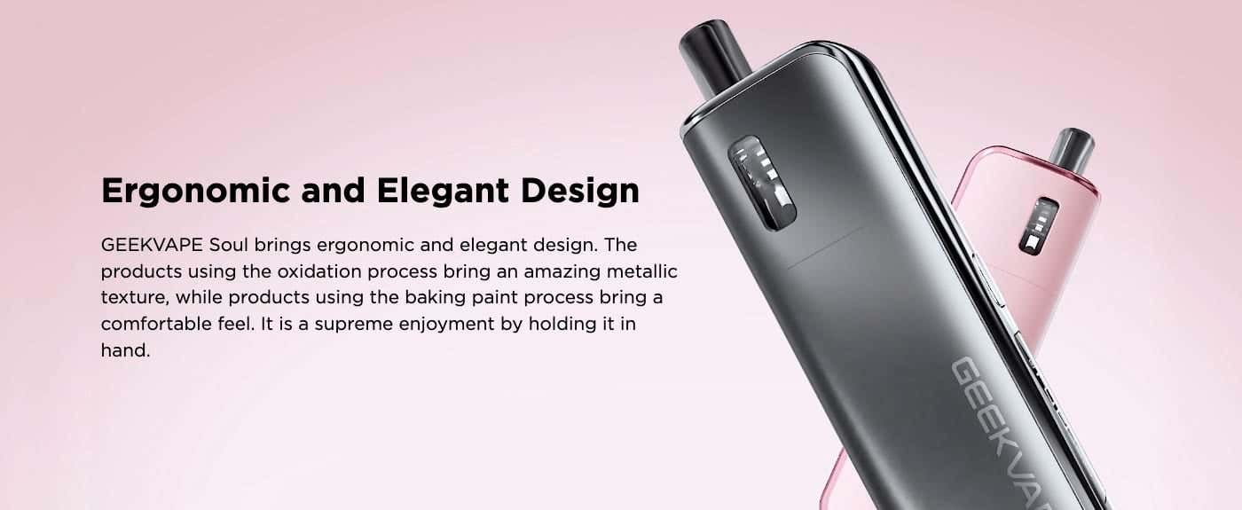 Geekvape Soul Pod Vape Kit - Ergonomic and elegant design