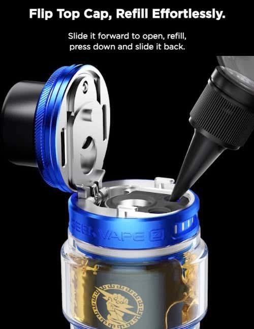 Geekvape Z Fli Tank - Flip top cap, refill effortlessly