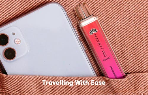 Hayati Pro Mini Disposable Vape Kit - Travelling with ease