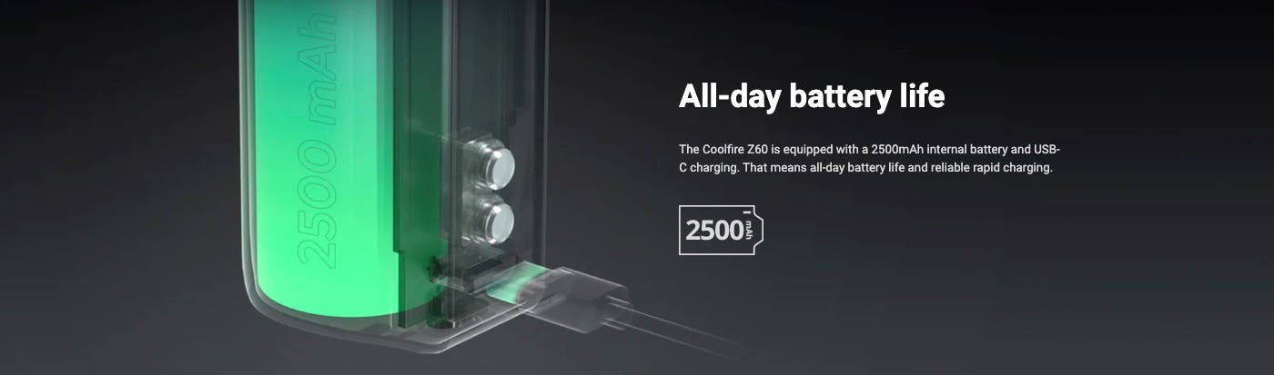 Innokin Coolfire Z60 Mod - All-day battery life