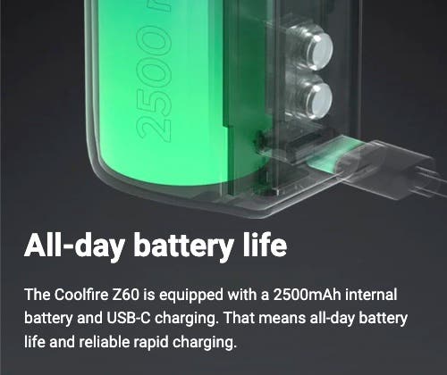 Innokin Coolfire Z60 Mod - All-day battery life