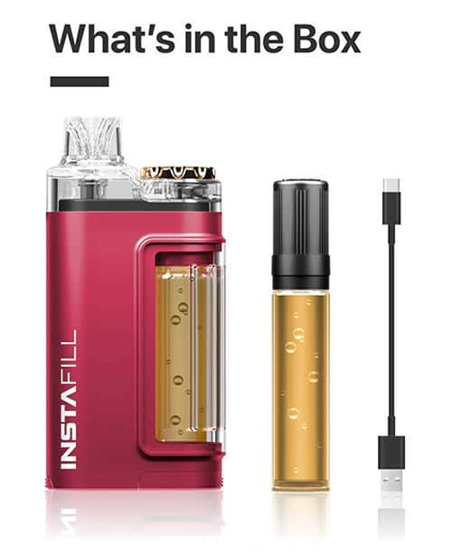 Instafill 3500 Rechargeable Disposable Vape Kit - What's in the box?
