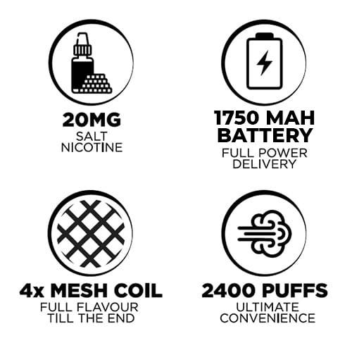IVG 2400 Disposable Vape - Features and highlights