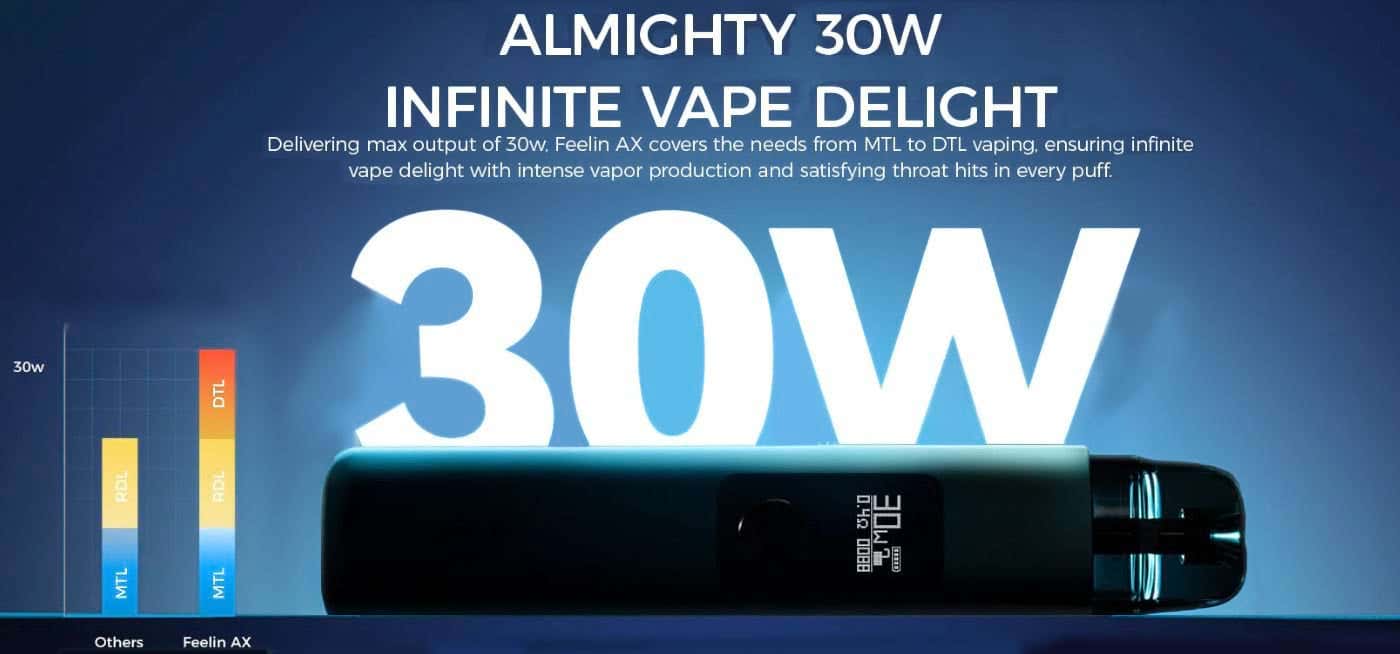 Nevoks Feelin AX Pod Vape Kit - Almighty 30W Infinite Vape Delight