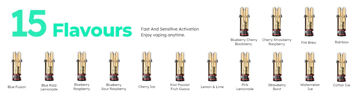 SKE Crystal PLUS Prefilled Pods - 15 flavours to choose from
