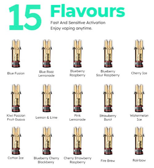 SKE Crystal PLUS Prefilled Pods - 15 flavours to choose from