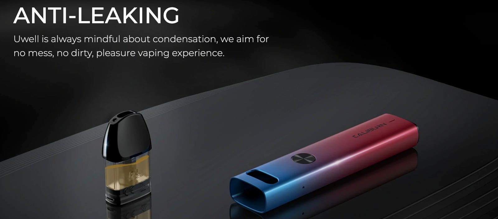Uwell Caliburn A2S, A2 and A2K replacement pods - anti-leaking