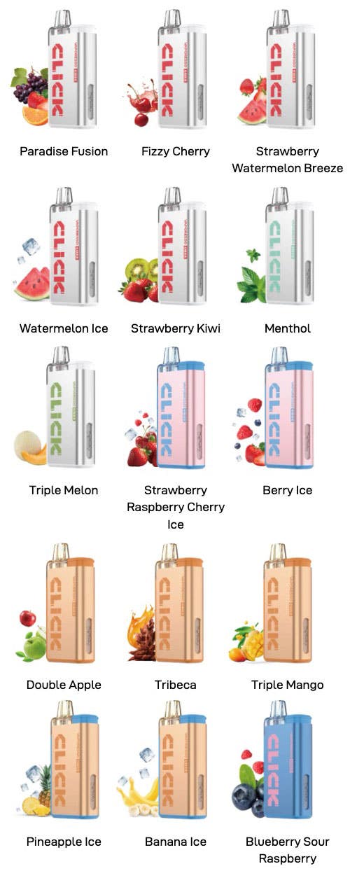 Vaporesso COSS Click 6000 Big Puff Disposable Kit - 15 delicious flavour choices
