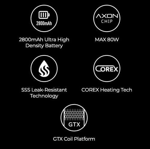 Vaporesso Luxe XR Max Pod Vape Kit - Key features