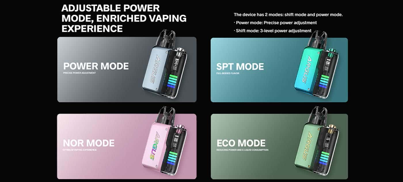 VooPoo Argus P2 Pod Vape Kit - Adjustable Power Mode