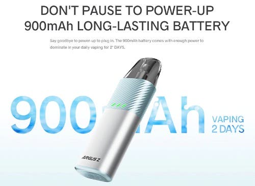 Voopoo Argus Z Pod Kit - Long-lasting 900 mAh battery