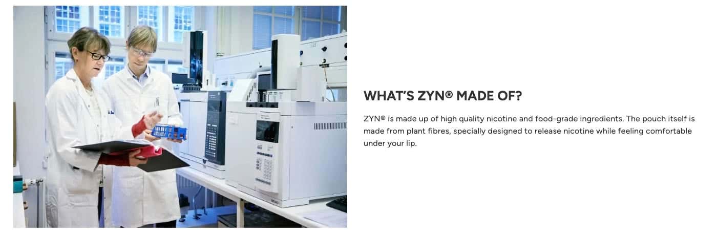 ZYN Nicotine Pouches - What's ZYN made of?