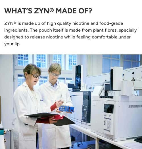 ZYN Nicotine Pouches - What's ZYN made of?
