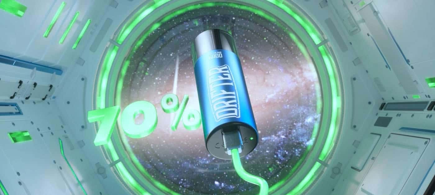 Drifter Bar 6000 Prefilled Pod Vape Kit - Fast Recharging Capability