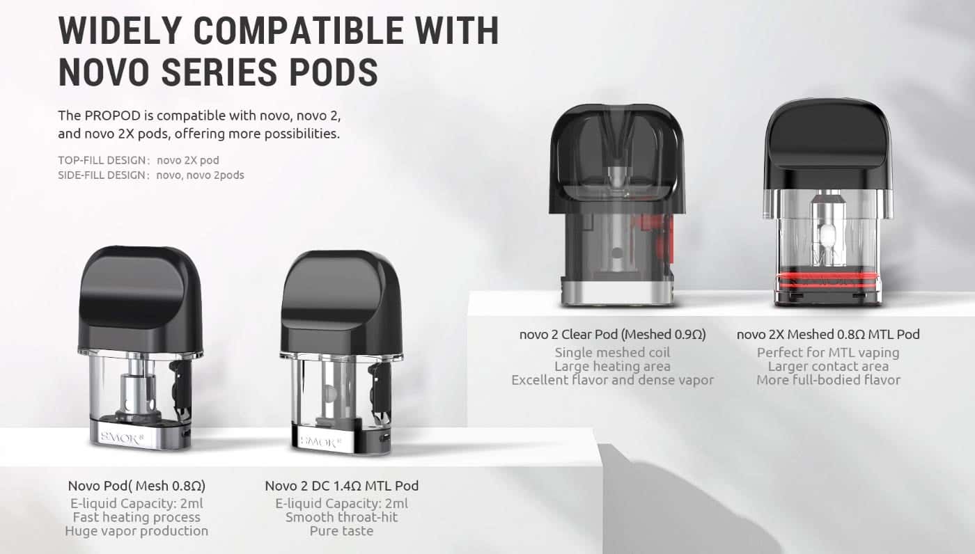 Smok Propod Pod Kit - Widely compatible with Novo series pods