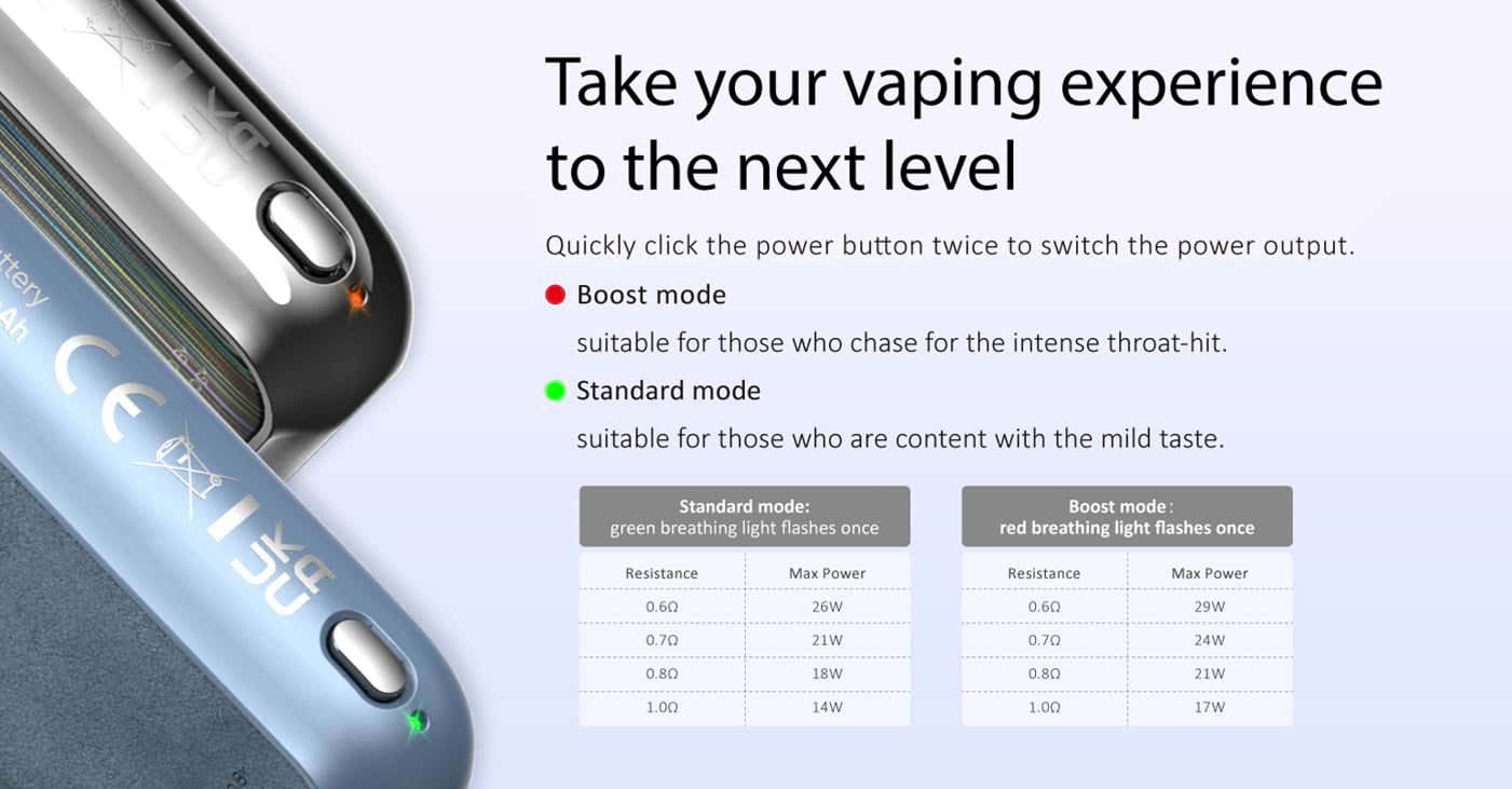 SMOK Solus GT Box Pod Vape Kit - Dual Power Modes for a Diverse Experience