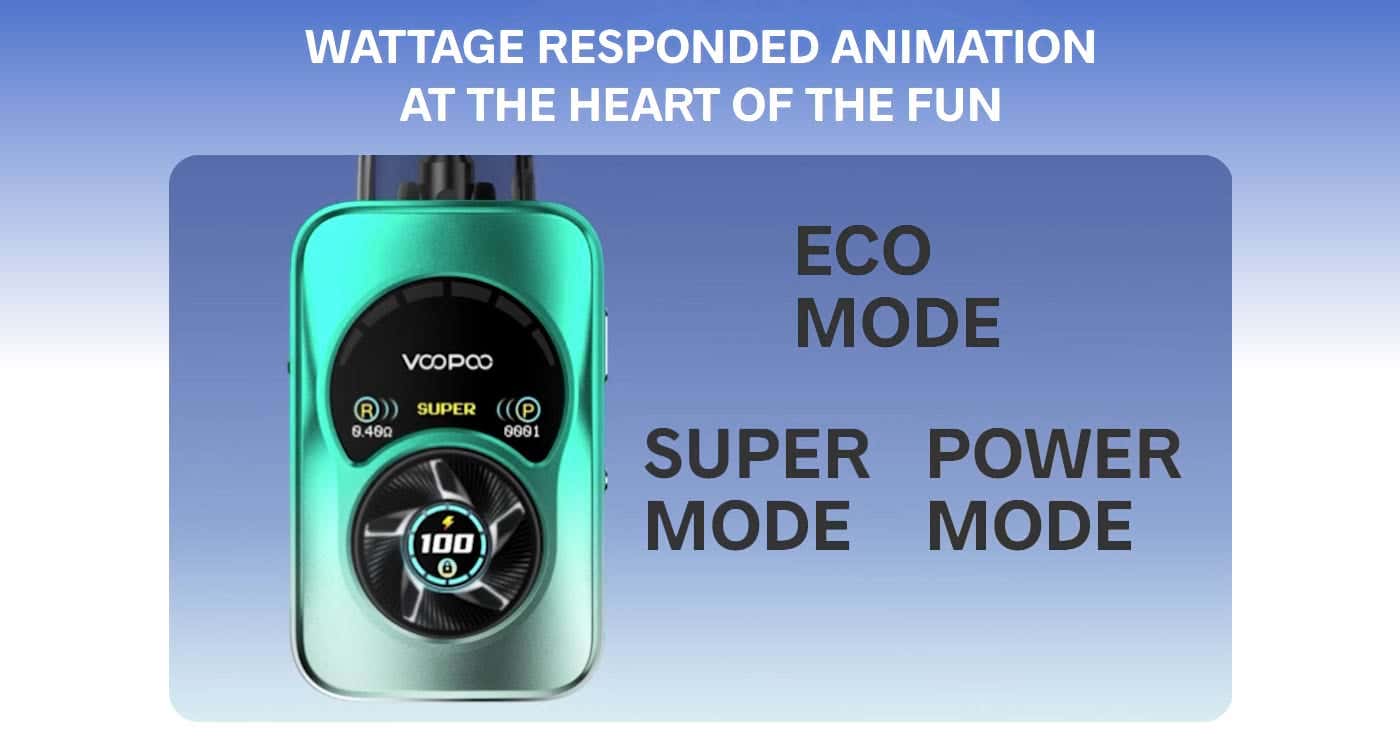 VooPoo Argus A Pod Vape Kit - Triple Output Modes for a Dynamic Power Range