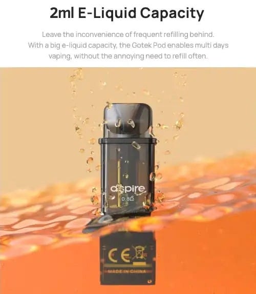Aspire Gotek X Vape Pod Kit - Big e-liquid capacity