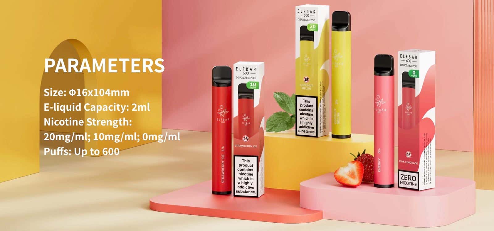 Elf Bar 600 Disposable Vape Kit - Parameters