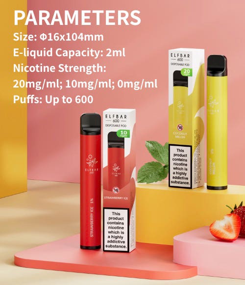 Elf Bar 600 Disposable Vape Kit - Parameters