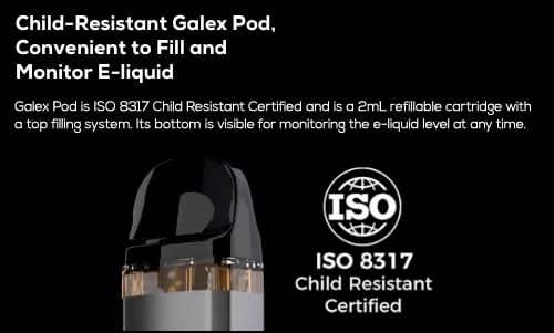 Freemax Galex Pod - Child-resistant, convenient and easy to fill