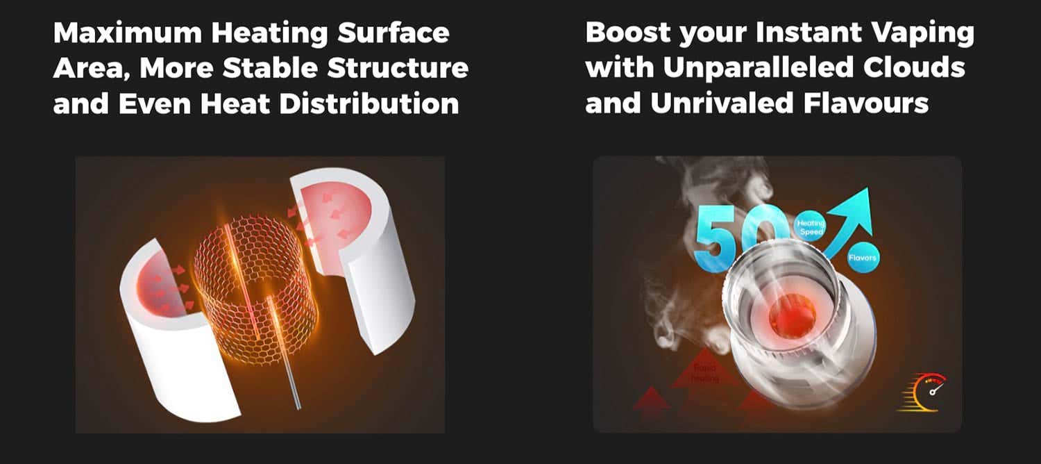 Freemax Maxus 3 Sub-Ohm Vape Kit - Maximum heating surface area