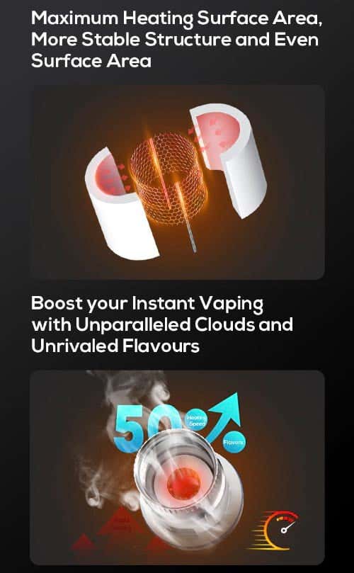 Freemax Maxus 3 Sub-Ohm Vape Kit - Maximum heating surface area