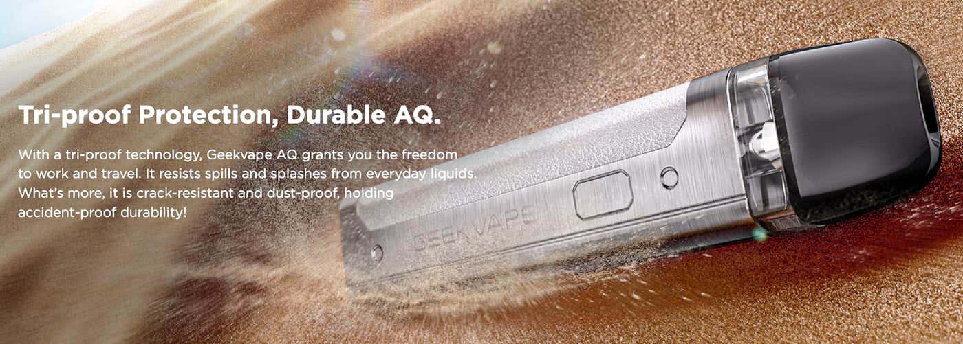 Geekvape AQ (Aegis Q) Pod Vape Kit - Tri-proof protection, durable AQ