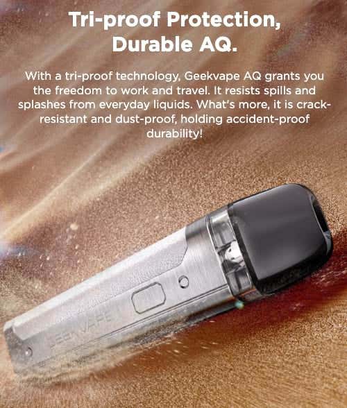 Geekvape AQ (Aegis Q) Pod Vape Kit - Tri-proof protection, durable AQ