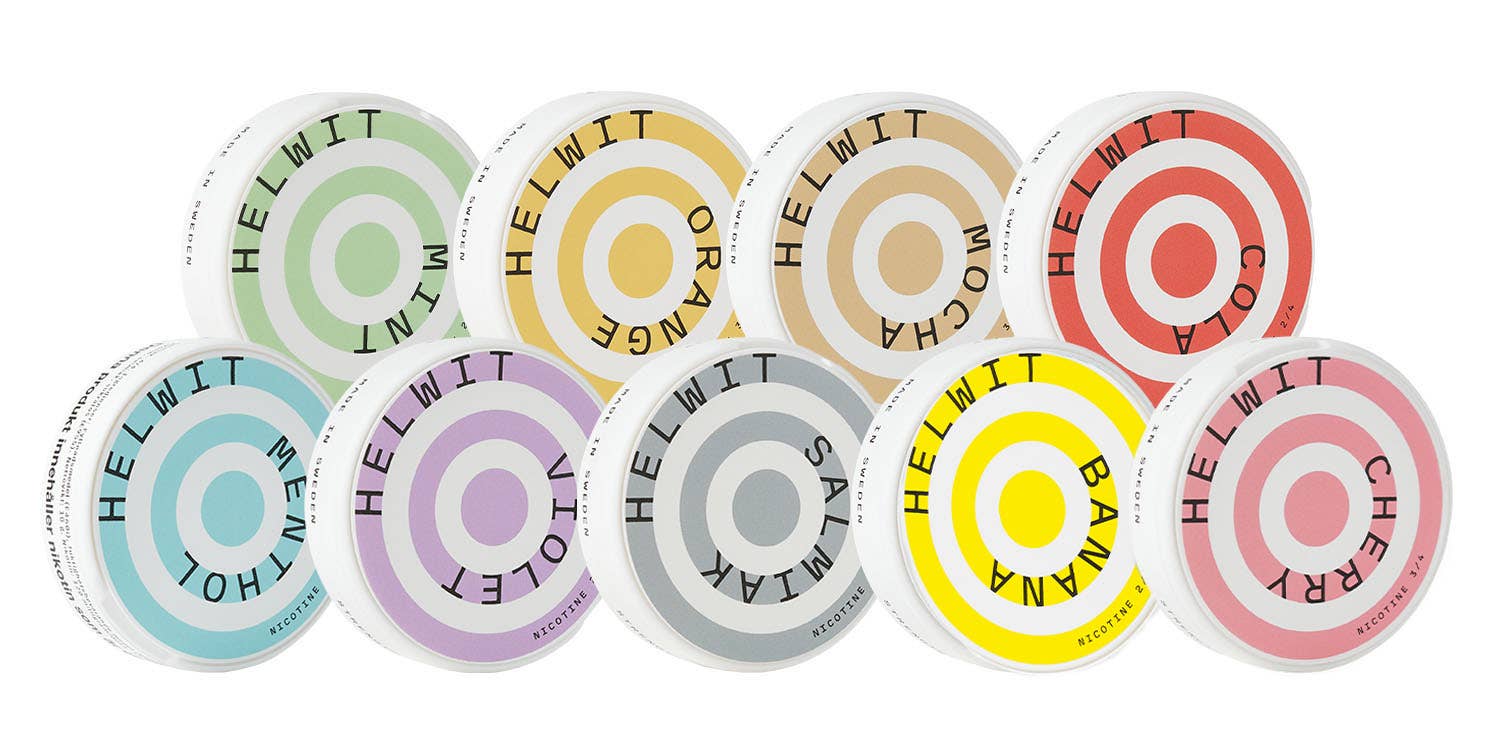 Helwit Nicotine Pouches - 10 Superior flavours