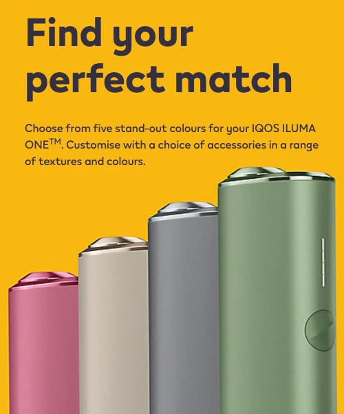 IQOS ILUMA ONE Heated Tobacco System - Find your perfect match