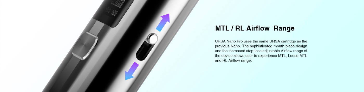 Lost Vape Ursa Nano Pro Pod Vape Kit - MTL / RL Airflow range