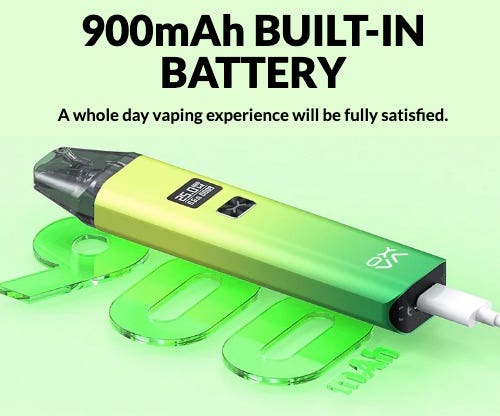 Xlim - 900 mAh built-in battery
